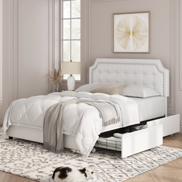 Lark Manor Ambir Upholstered Storage Bed & Reviews Wayfair